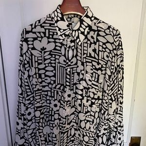 NWOT Brioni LONG SLEEVE SILK SHIRT XL